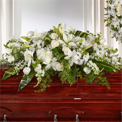 Abundance Casket Spray –  Floral Creations, Mcadoo PA