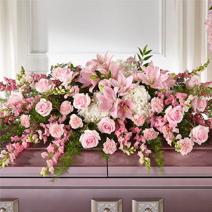 Life & Remembrance Casket Spray –  Floral Creations, Mcadoo PA
