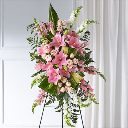 Elegant Embrace Standing Spray –  Floral Creations, Mcadoo PA
