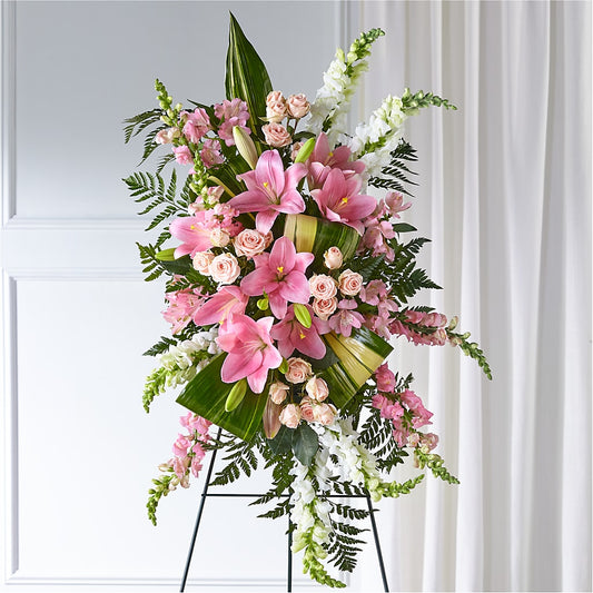 Elegant Embrace Standing Spray –  Floral Creations, Mcadoo PA