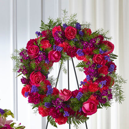 Calming Colors Wreath –  Floral Creations, Mcadoo PA