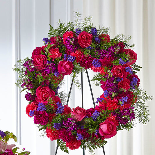 Calming Colors Wreath –  Floral Creations, Mcadoo PA