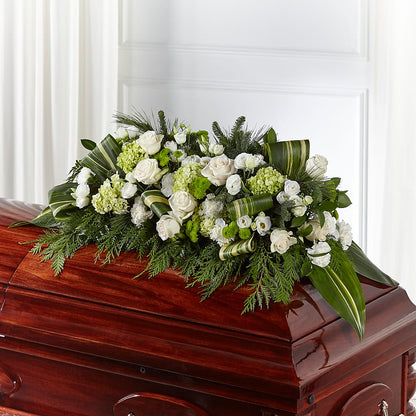 Hopeful Gesture Casket Spray –  Floral Creations, Mcadoo PA