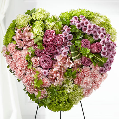 Heartwarming Standing Heart –  Floral Creations, Mcadoo PA