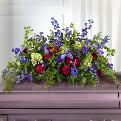 Always Treasured Casket Spray –  Floral Creations, Mcadoo PA