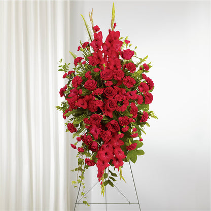 From the Heart Standing Spray –  Floral Creations, Mcadoo PA