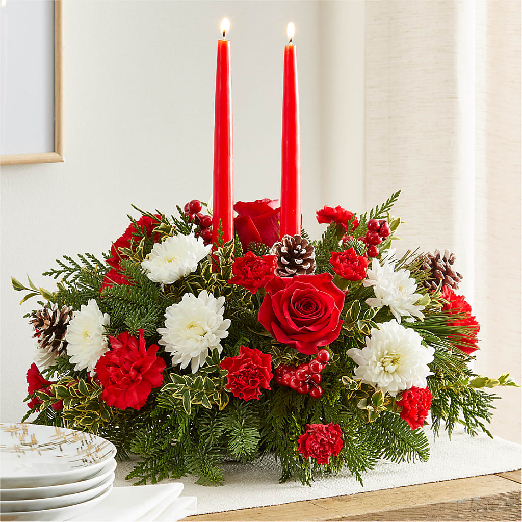 Holiday Soiree Centerpiece –  Floral Creations, Mcadoo PA