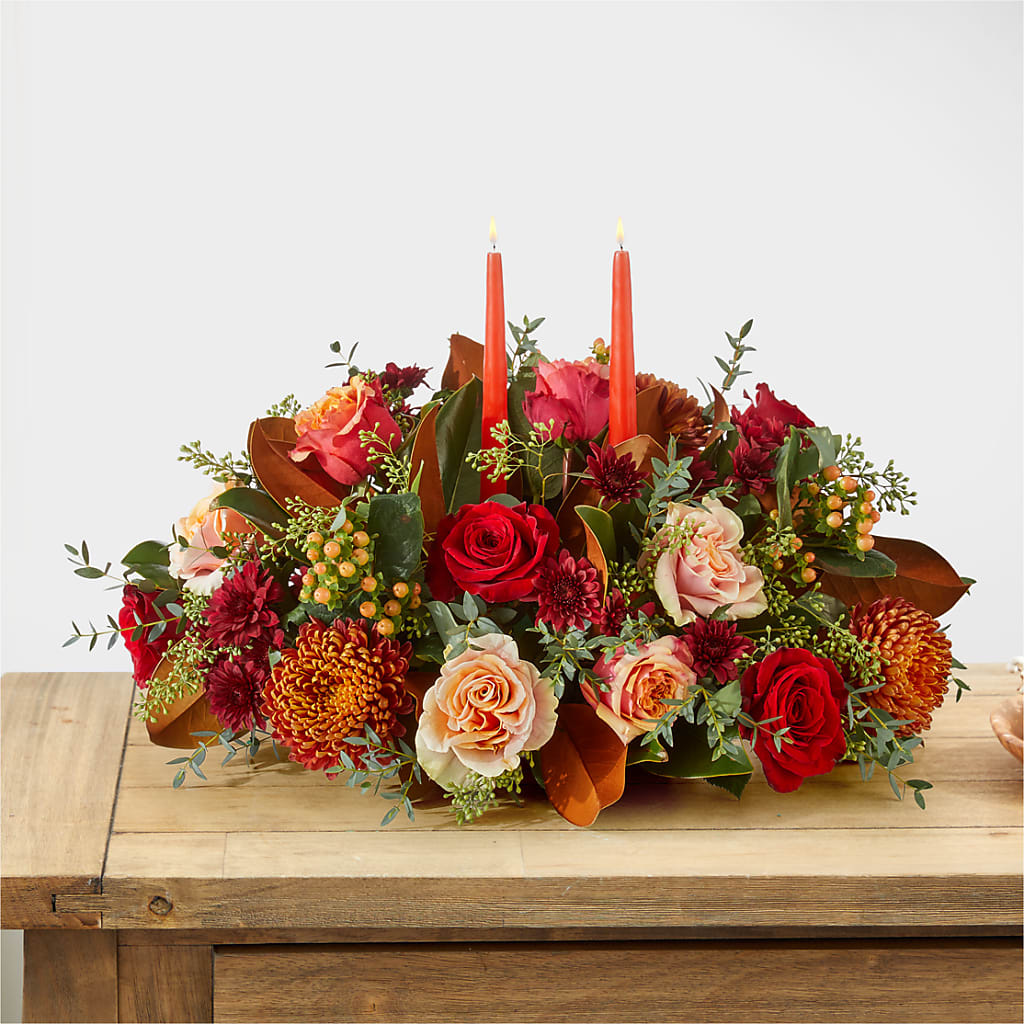 Gather Near Centerpiece –  Floral Creations, Mcadoo PA