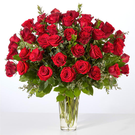 Forever Yours Fifty Stem Red Rose Bouquet –  Floral Creations, Mcadoo PA